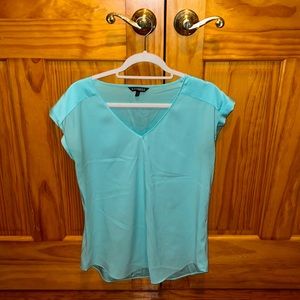 Express Gramercy Navy Stripe Blouse sz M